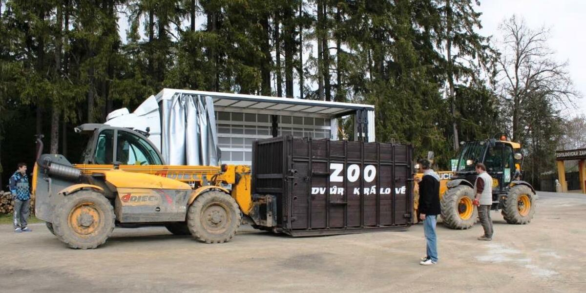 Iveco pomh s pevozem hrocha do Zoo